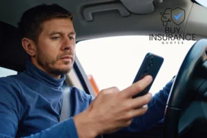 Driver comparing car insurance quotes online in El Centro, CA